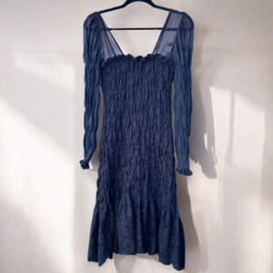Le Tigre Navy Lace Dress